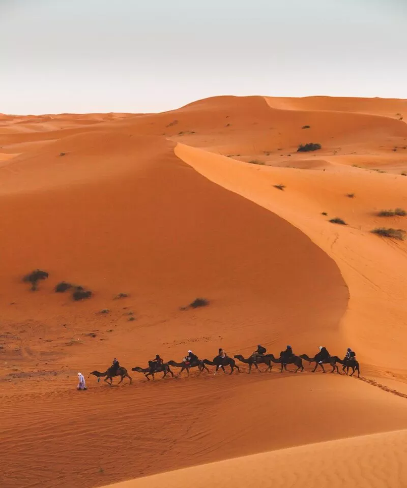 Merzouga desert visited with Morocco vacations all inclusive tours