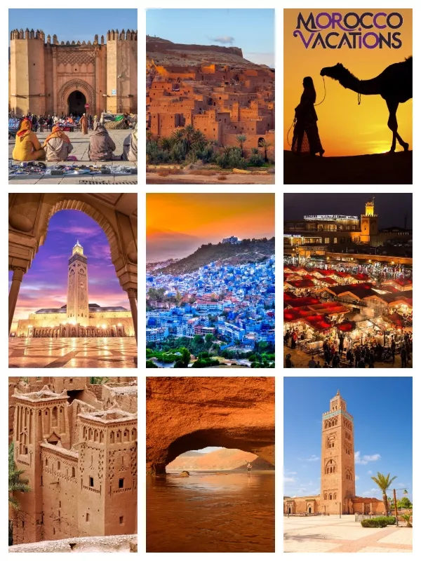 Sites and attractions you will visit with Marrakech all-inclusive vacation packages