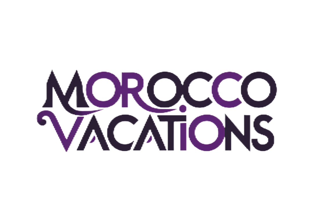 Morocco Vacations purple logo design