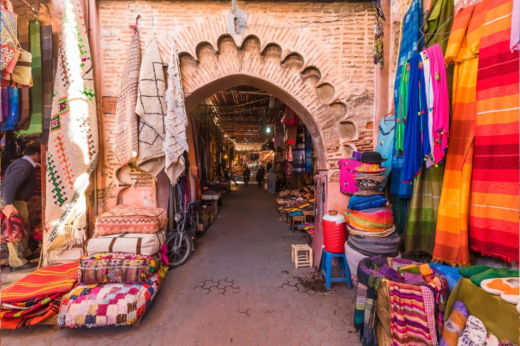 Marrakech streets and labyrinths 