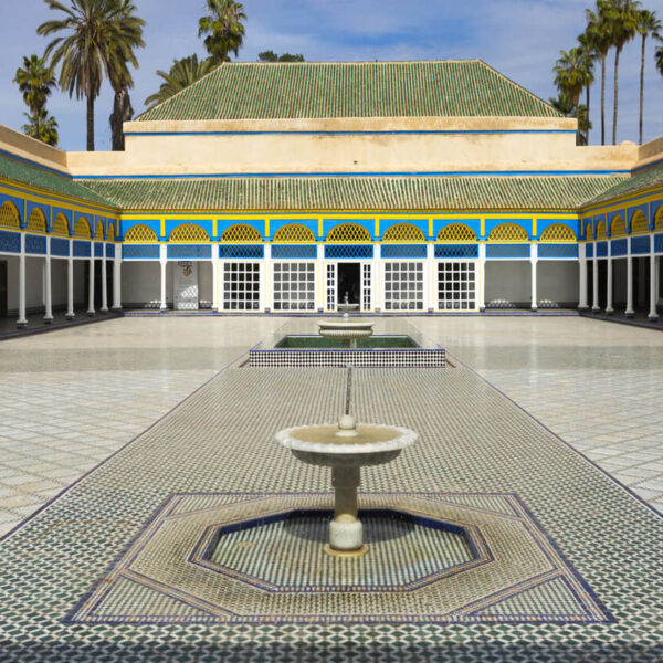 Palacio de la Bahía en Marrakech durante nuestra excursión de un día desde Casablanca