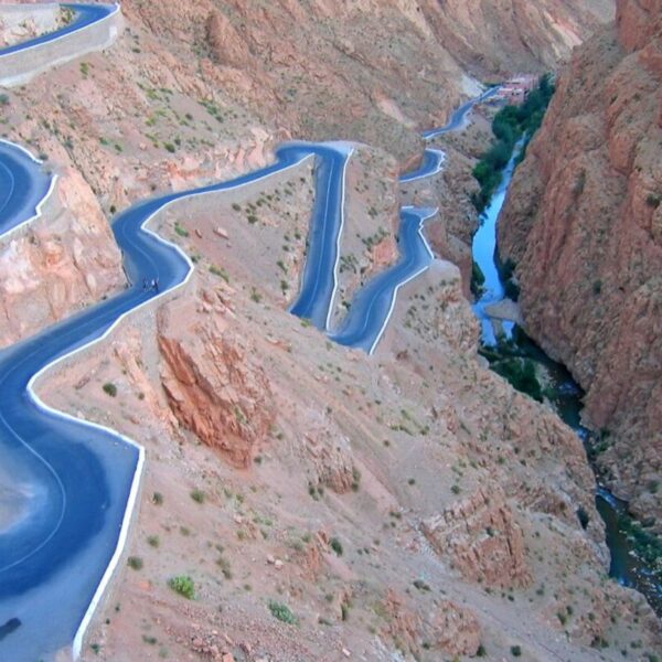 Curvey road in Morocco