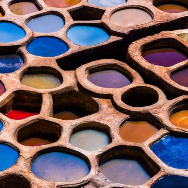 Tanneries of Fes, unmissable attraction of our 6-day Morocco tour From Casablanca