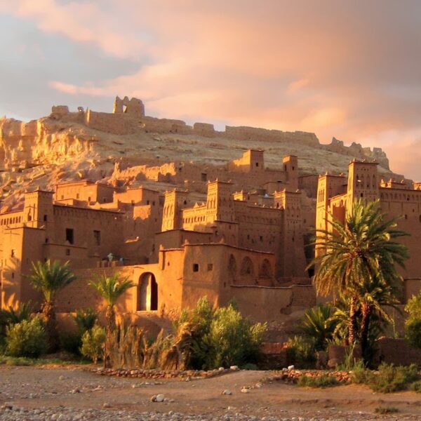 The Ait Ben Haddou Kasbah in Morocco, visited on the 9-day Morocco tour