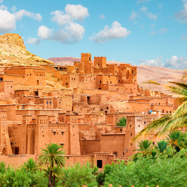 Ait Ben Haddou mud Kasbah, a site to visit during a 5-day desert tour from Essaouira to Fes
