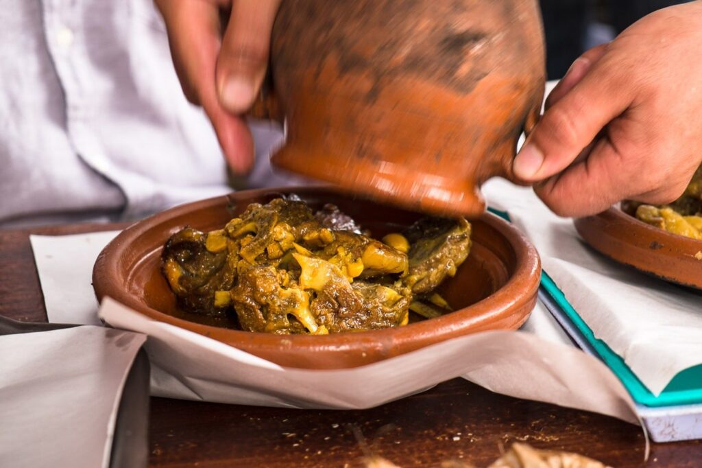 Tangia, a type of street foods in Morocco