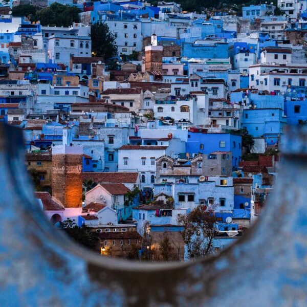 Chefchaouen, the blue city of Morocco, visited on the 6-day desert tour from Tangier to Marrakech