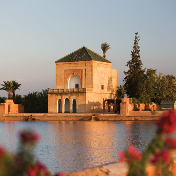 Jardín de la Menara en Marrakech.