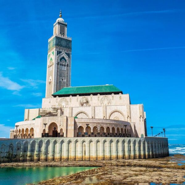 Hassan 2 mosque in Casablanca, starting point of the 5-day Morocco tour