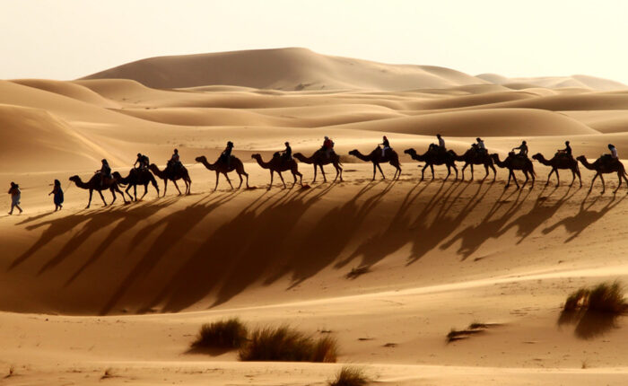 Camel ride in Merzouga on our 6-day Morocco tour from Casablanca