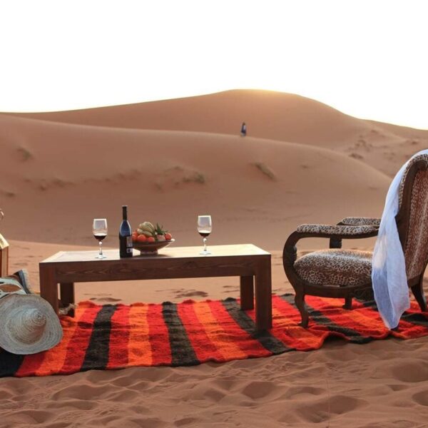 Luxury experience in Merzouga desert, highlight of the 7-day Tangier to Marrakech tour