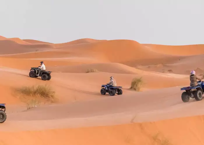 Merzouga desert quad biking tour in Morocco