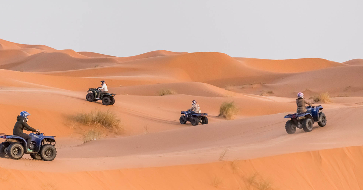Merzouga desert quad biking tour in Morocco