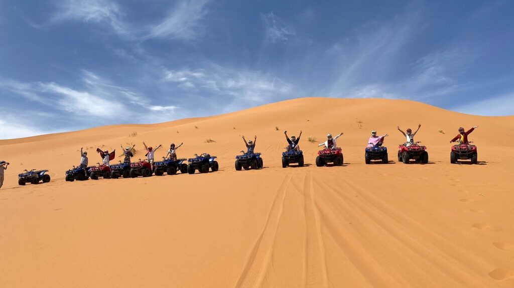 Adventure on the sand dunes of Morocco
