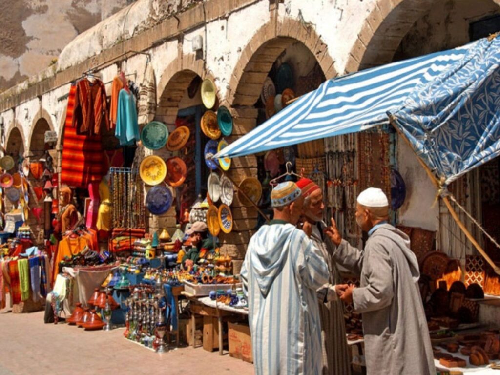 Morocco local customs displayed in a street