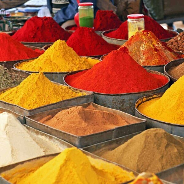 Moroccan colorful spices