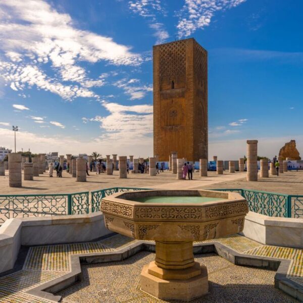Rabat minarets, first stop of the 4-day Morocco Casablanca tour