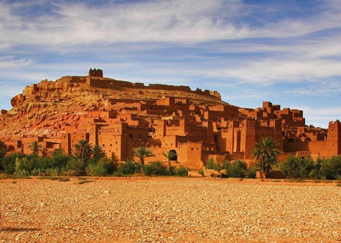 Kasbah de Ait Benhaddou con el viaje de 7 días de Agadir al desierto de Merzouga y Marrakech.