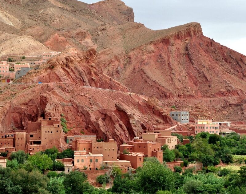 El valle del Dades durante el viaje de 4 días de Errachidia a Merzouga y Marrakech.