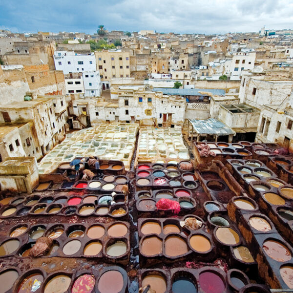 Le concerie Chouara di Fes: dove si tingono le pelli.