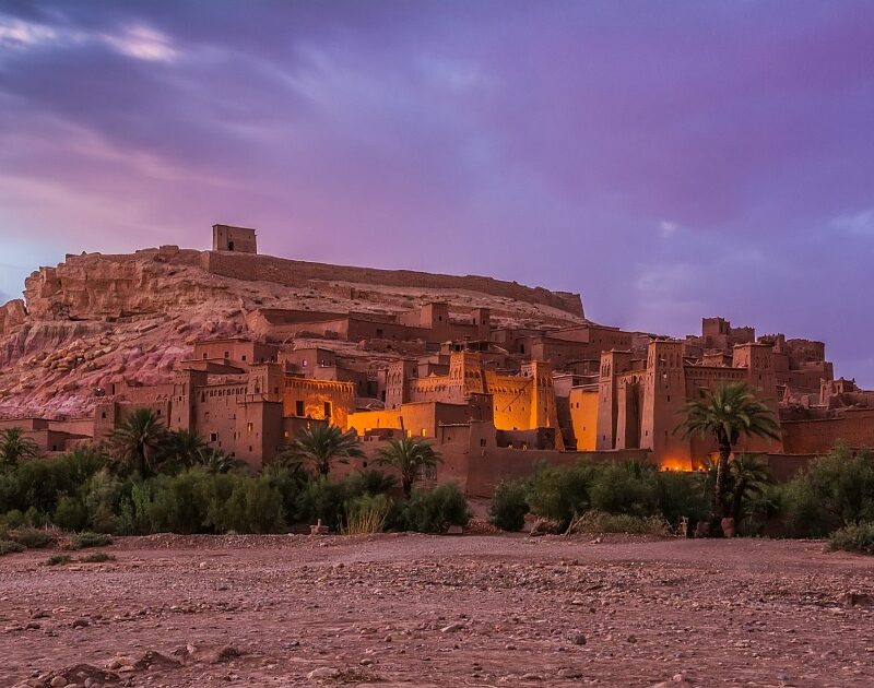 Ait Benhaddou Kasbah during our 4-day tour from Tangier to Marrakech.