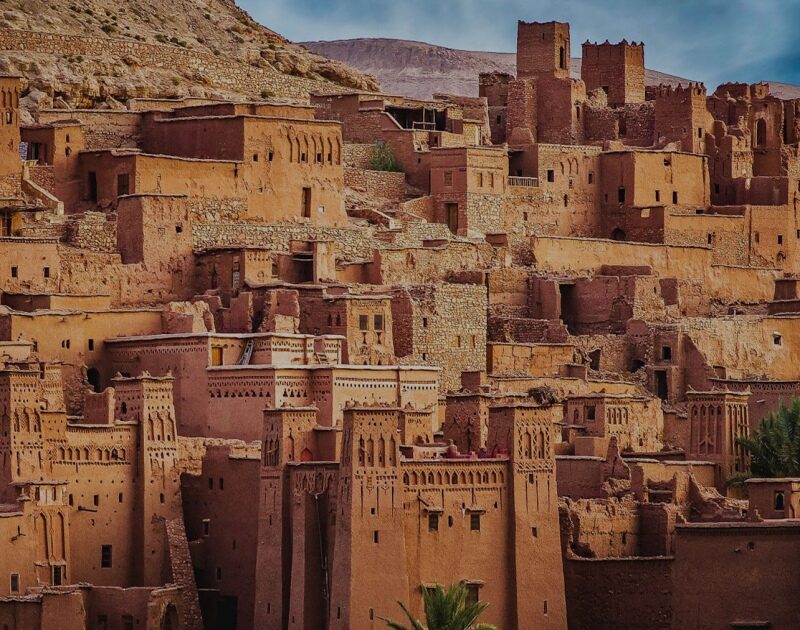 The Kasbah of Ait Benhaddou during the 11-day Morocco tour from Casablanca.