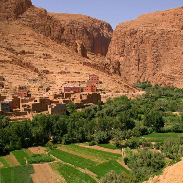 Gole e valle del Dades in Marocco.