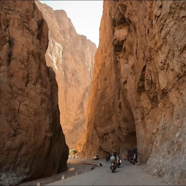 Gole del Todra durante il nostro tour di 3 giorni da Ouarzazate a Marrakech.