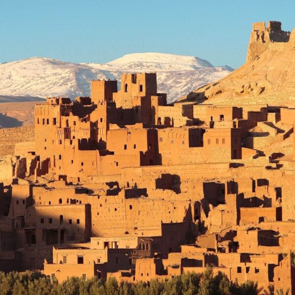 The Kasbah of Ait Benhaddou: an attraction of the 5-day trip from Fes to Marrakech.