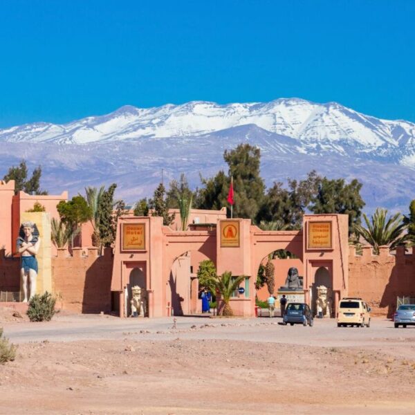 The Atlas studios in Ouarzazate: an attraction of the 4-day Morocco tour from Essaouira to Fes.