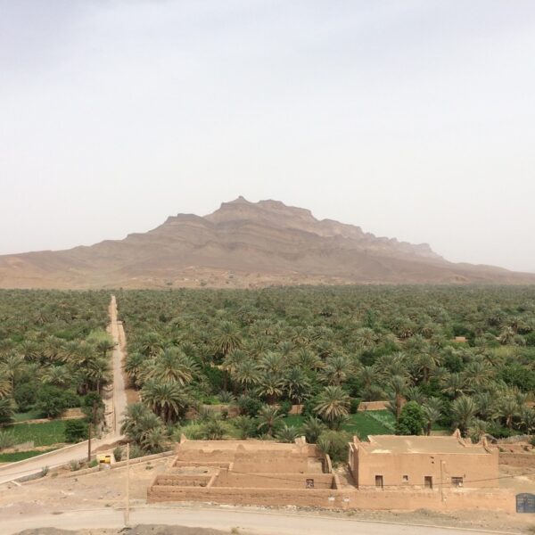 Valle del Draa en Marruecos durante el viaje de 2 días por el desierto de Marrakech a Merzouga.