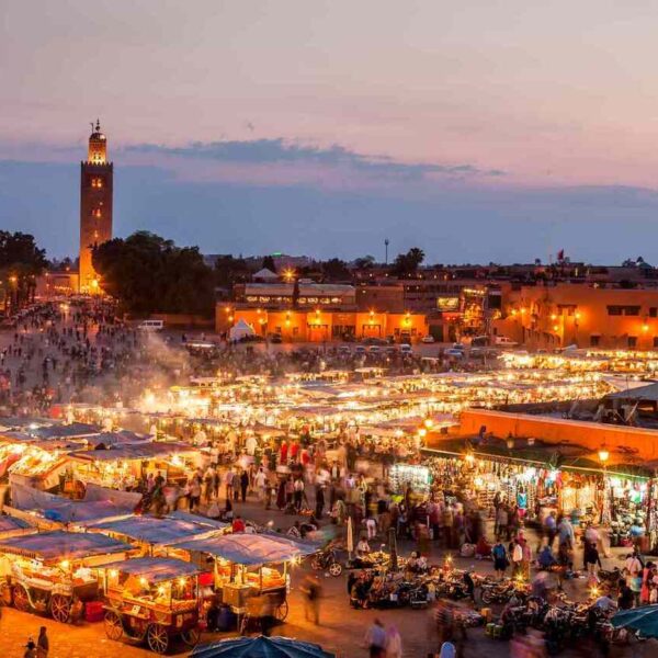 Piazza Jamaa El Fna a Marrakech.