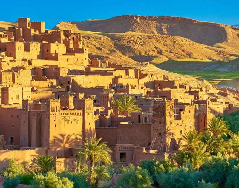 The Kasbah of AIt Benhadou in Morocco during the 4-day tour from Essaouira.