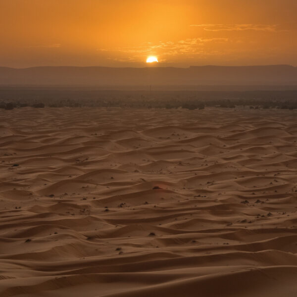 The Sahara desert in Morocco during the 4-day tour from Fes.