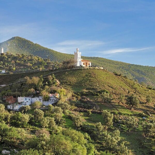 The Spanish mosque on the Rif mountains.