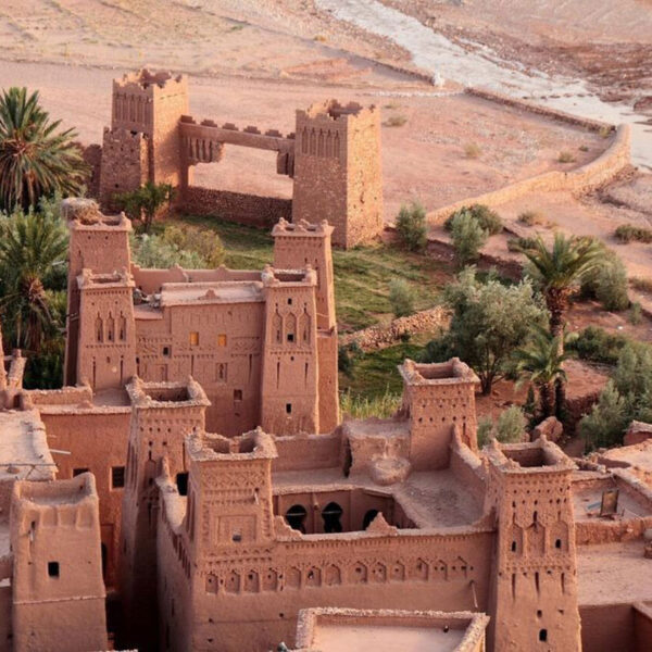 Vista aérea de la Kasbah de Ait Benhaddou.