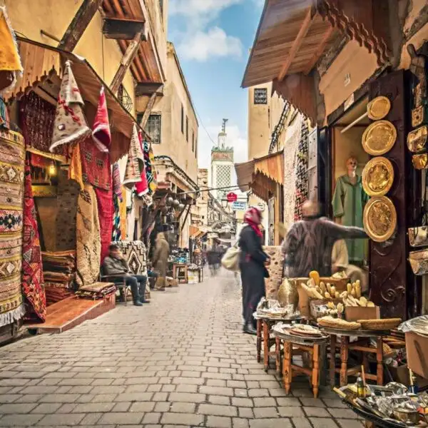 The markets in Fes with the 3-day tour from Marrakech.